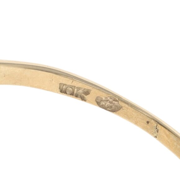 Yellow Gold Diamond Onyx Ring - 10k Single - Picture 6 of 6